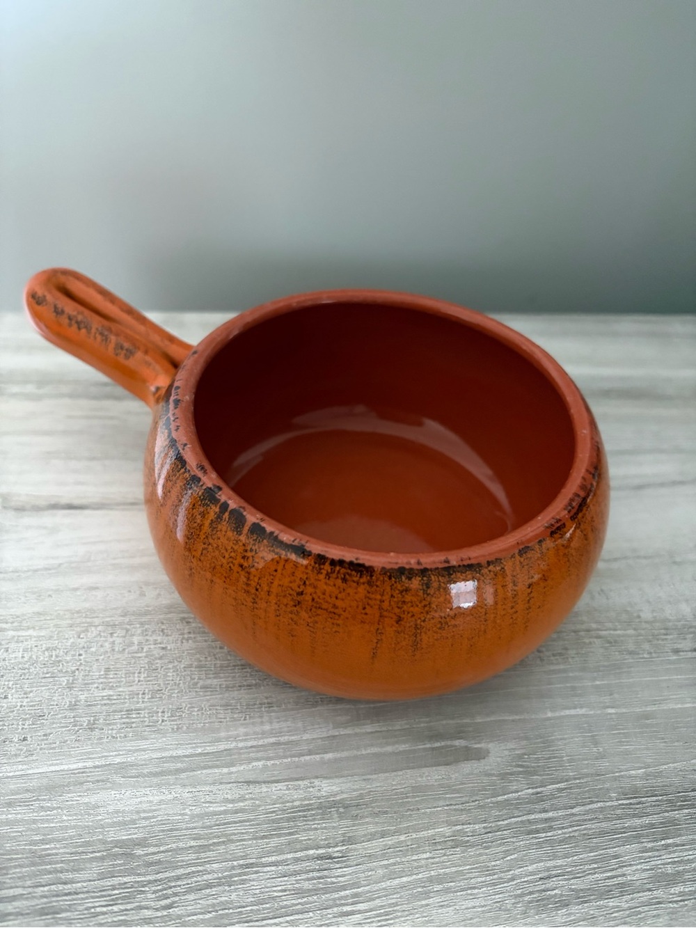 Italian Soup Bowl Crock Vintage Terracotta Rustic Earth Mid Century Kitchenware